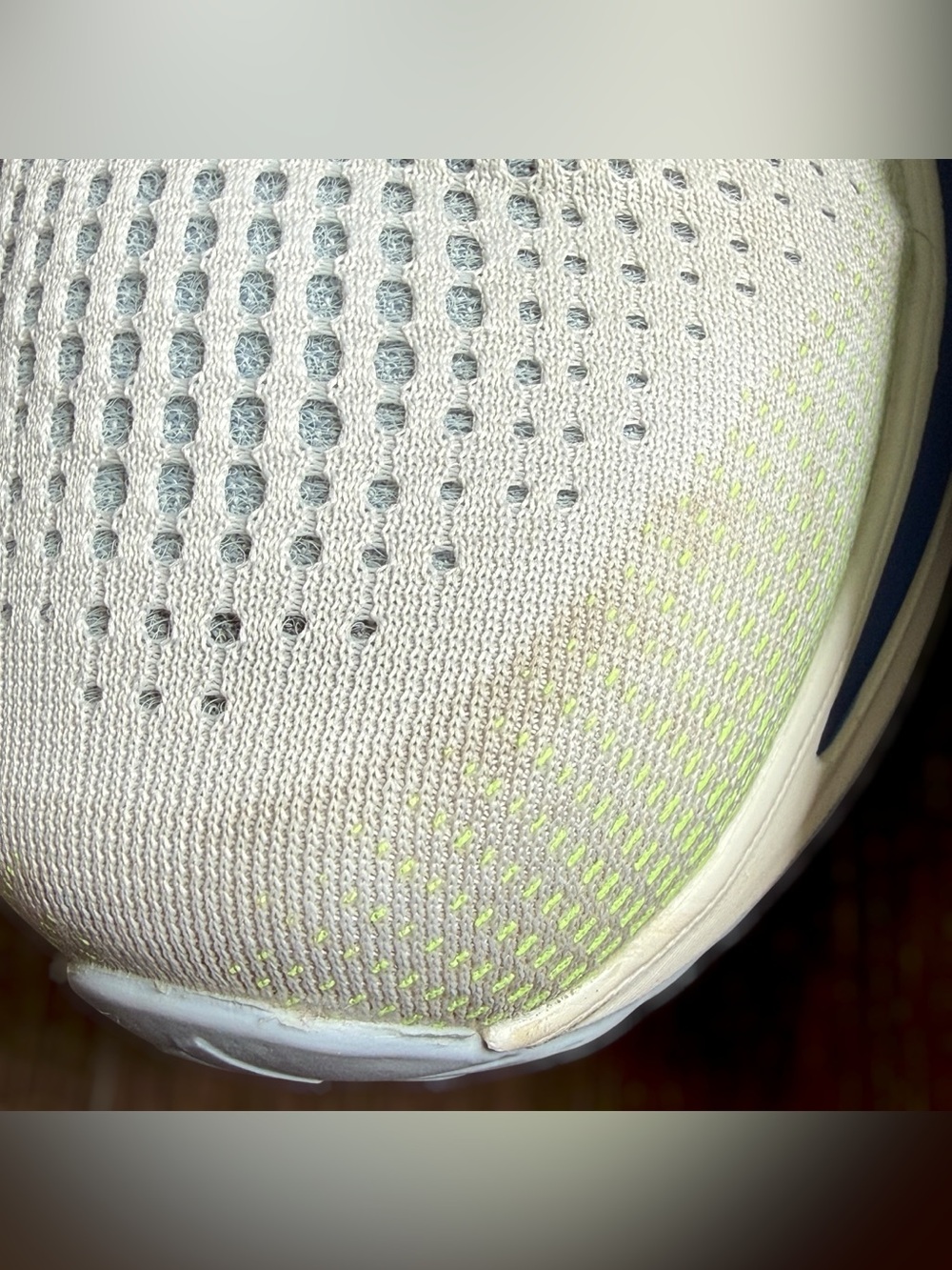 ADIDAS Supernova Rise Lightweight Running Sneakers - White, Blue & Lime - Picture 12 of 14